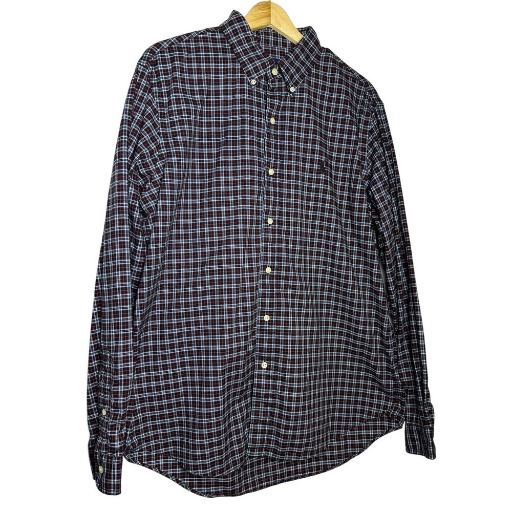Ralph Lauren‎ Men's Long Sleeve Plaid Button Down Shirt Size Large Classic